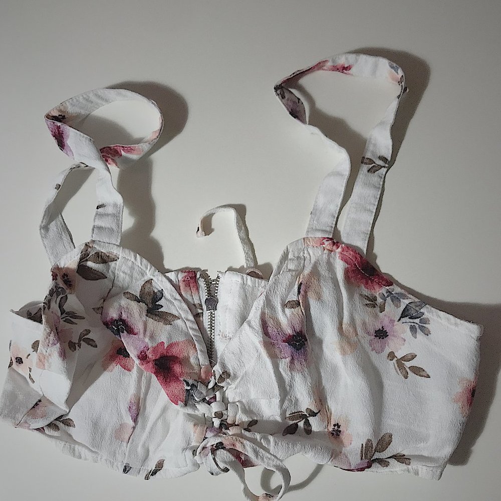Forever 21 Crop Tie Top